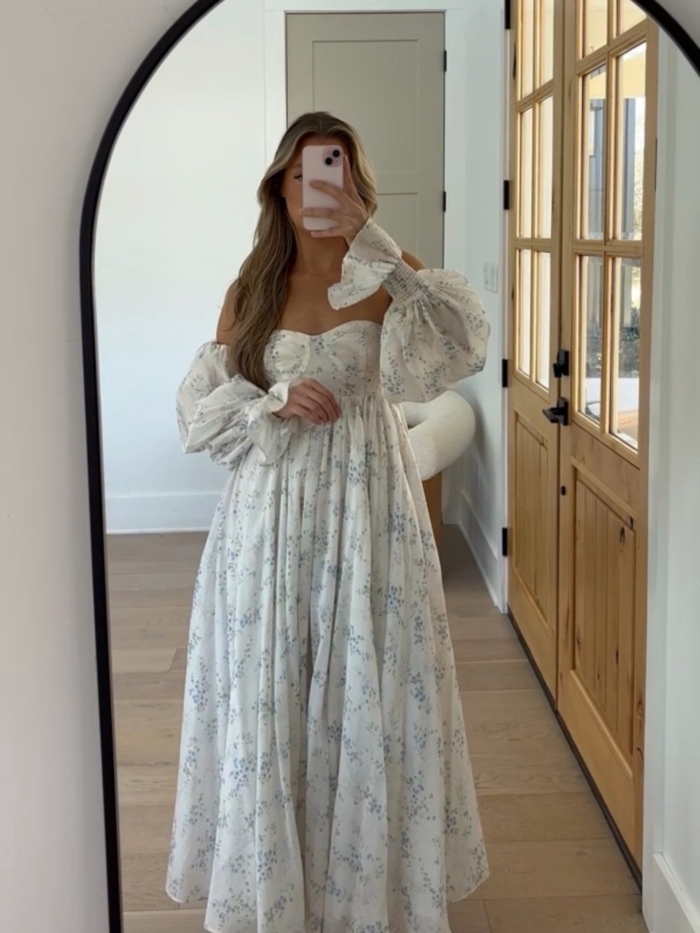 Dear Skye Blue Floral Worth Collective Maxi Dress - Picture 11 of 11